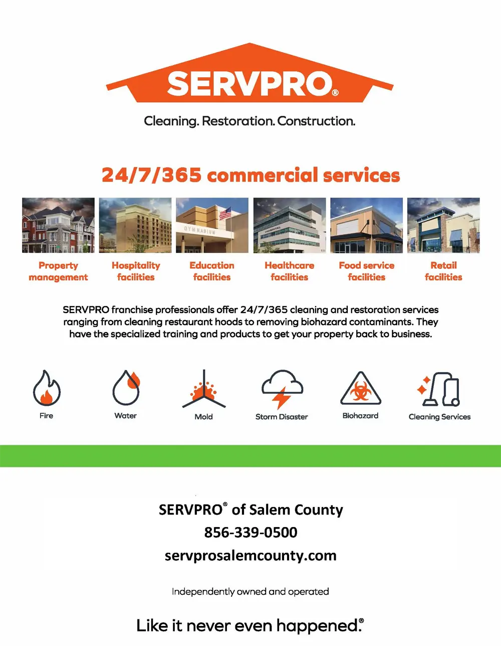 Servepro Commercial-Services ad